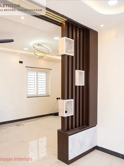 A duplicate image of the elegant wall partition at Jain's Pebble Brooke.