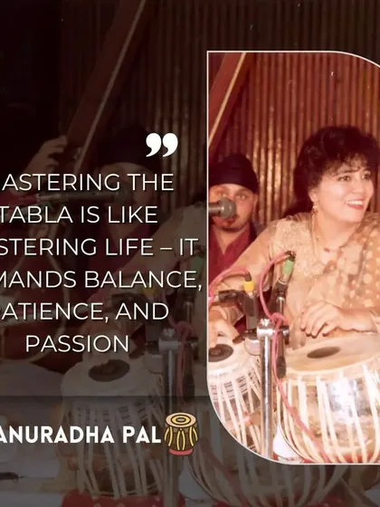 Another core belief of mine. "Mastering the tabla is like mastering life – it demands balance, patience, and passion." This is from a more recent performance.