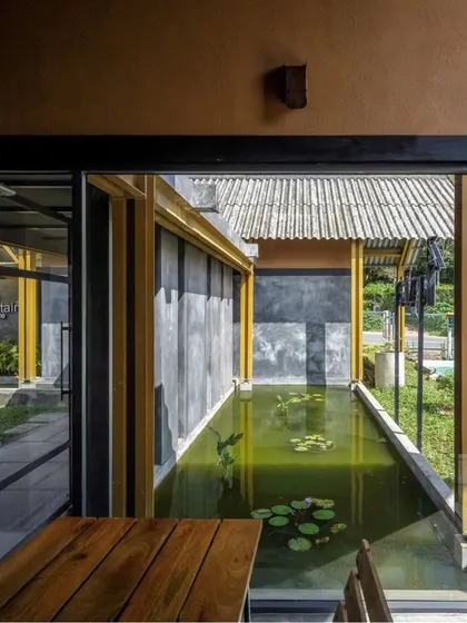 The design of Teyla incorporates water bodies and greenery to create a tranquil atmosphere. The entire project was conceived as an experience, from the tea trail to the factory visit to the final meal.