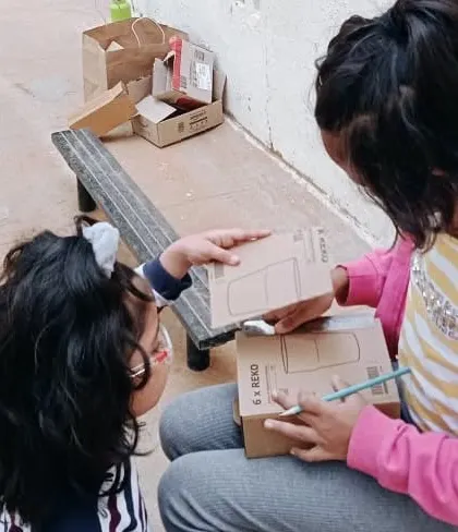 More moments from our science and nature explorations, showing the variety of projects and the deep focus of the children as they engage with the natural world.
