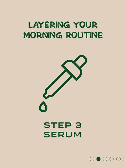 Step three is for serums. These are concentrated treatments that deliver active ingredients deep into the skin to address specific concerns like pigmentation or fine lines.