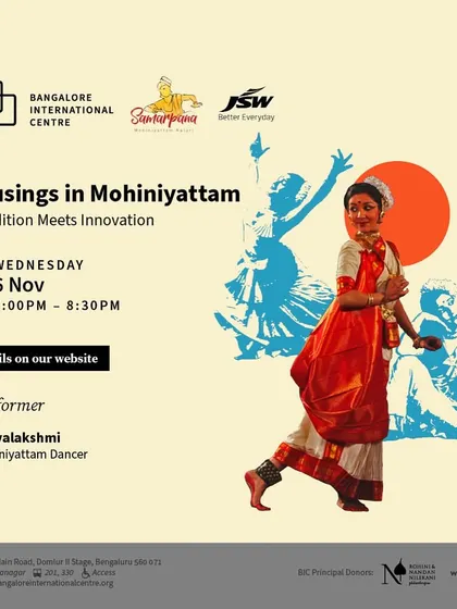 We were privileged to collaborate with eminent dancer Vijayalakshmi for a workshop and performance titled "Musings in Mohiniyattam."