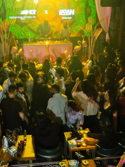 The dance floor at Happy Brew is always the center of the action. I keep the energy high with a mix of commercial hits and tech house beats.
