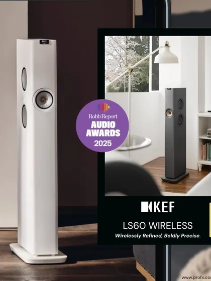 The KEF LS60 Wireless, honored by the Robb Report 2025 Audio Awards, is a statement of luxury. This masterpiece of design and engineering delivers pure audio precision, embodying the standards of excellence we uphold for our clients.