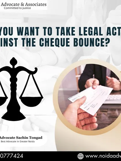 If you want to take legal action against a cheque bounce, I have the years of experience required to effectively represent you.