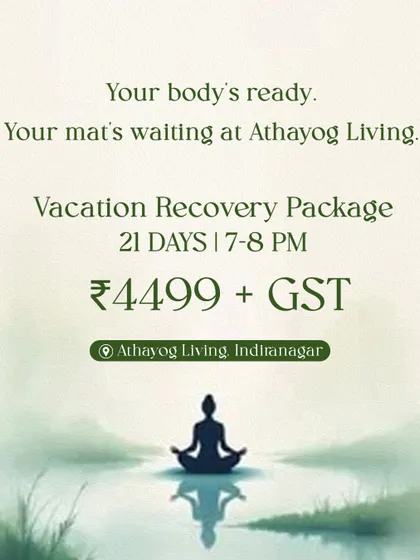 Your mat is waiting. This is a simple reminder of our Vacation Recovery Package, perfect for when you feel stiff, sluggish, or overwhelmed after a trip.