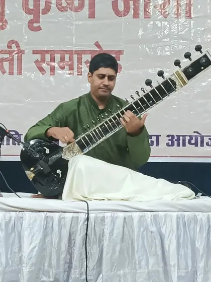 A solo moment during my recital in Raipur.