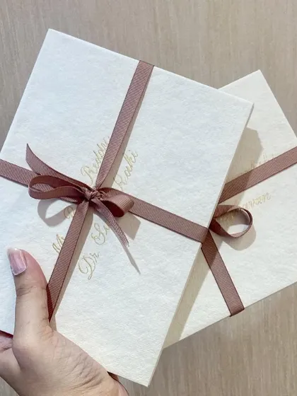 There's something so timeless about hand-addressed envelopes. I love working with different color palettes and textures, from classic gold on handmade white paper to crisp white on rich brown envelopes.