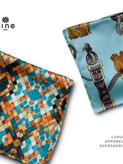 We offer a vast range of pocket squares with diverse patterns, from geometric mosaics to classic equestrian motifs. They are an excellent and stylish option for corporate event giveaways.