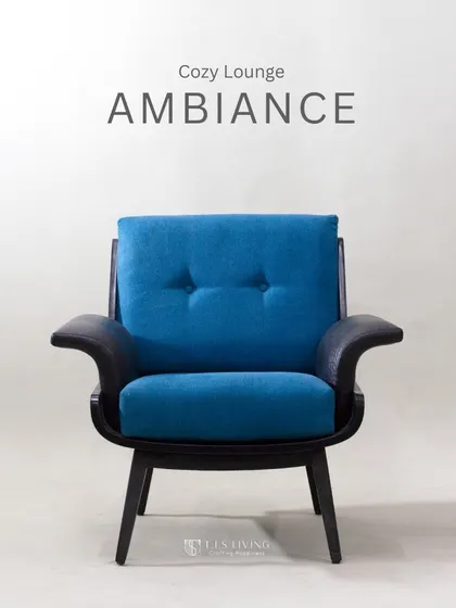 Cozy lounge ambiance is guaranteed with this armchair. Its plush cushions and ergonomic design make it the perfect spot to unwind after a long day.