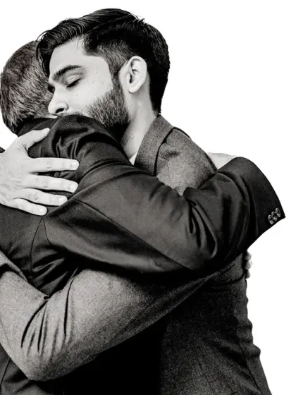 A simple, powerful hug between the groom and his father. In the middle of all the chaos, these are the quiet, real moments that you'll cherish forever. My documentary approach means I'm there to capture them.