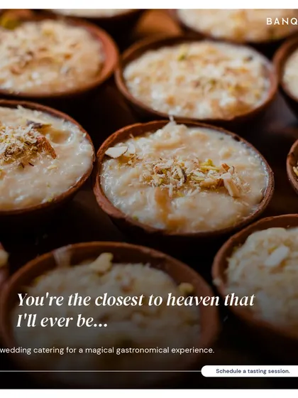 A close-up of our Rabri, served in traditional earthen bowls. This rich, creamy dessert is so heavenly, it might just make you feel like a poet.
