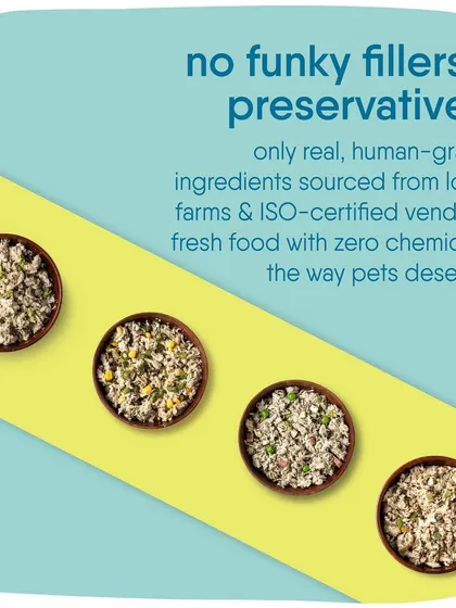 A closer look at what goes into our food. Real, recognizable ingredients mean you know exactly what your pet is eating.