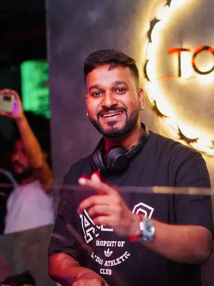 Getting ready for a Saturday night set at Toca Koramangala. Being a resident DJ means consistently delivering a top-notch performance week after week.