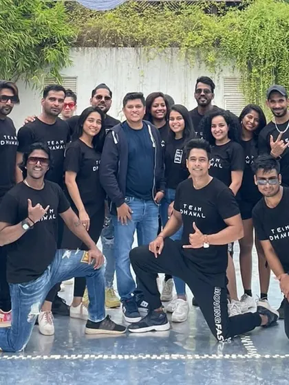 The whole crew together for a team picture. We travel across the country and the world to bring our choreography to you.