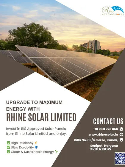We are equipped to handle large-scale energy needs for businesses and industries. This image showcases a ground-mounted solar farm, a testament to our capability in delivering maximum energy output. I ensure our BIS-approved solar panels provide high efficiency, ultra-durability, and a clean, sustainable energy source for your commercial projects.