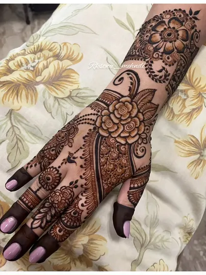 This collection showcases more of my diverse design work. Each piece is a unique blend of floral, geometric, and traditional patterns, demonstrating the versatility of mehndi art.