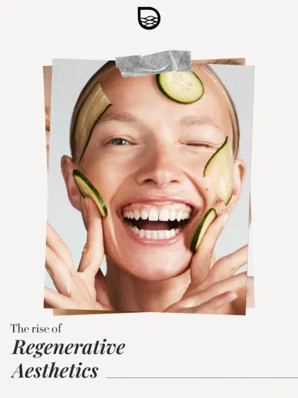 This image announces the rise of Regenerative Aesthetics. My practice is moving towards treatments that work with your body's natural healing mechanisms for long-term rejuvenation.