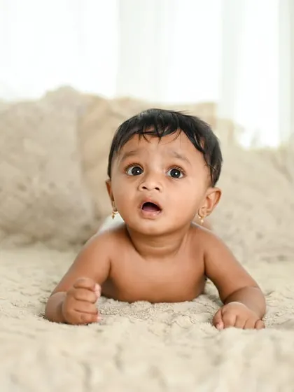 A duplicate of image 116, capturing the excitement of a baby on the move.