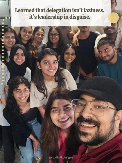 Our team is our strength. We've learned that delegation isn't laziness; it's leadership in disguise. Here's a happy moment with our incredible team.