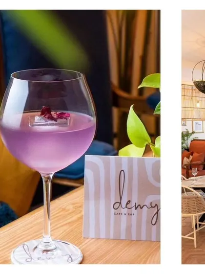 We partner with amazing venues like Demy Cafe & Bar that offer delicious drinks to complete the sip and paint experience.