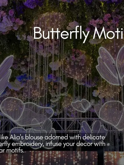 A duplicate of ID 150, this image highlights the creative possibility of using butterfly motifs in event decor.
