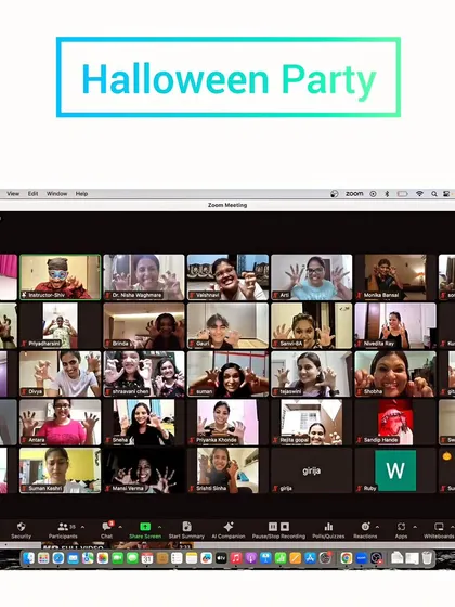Our spooky and fun Halloween Party with the online Zumba batch. We love any excuse to dress up, have fun, and get a great workout in.