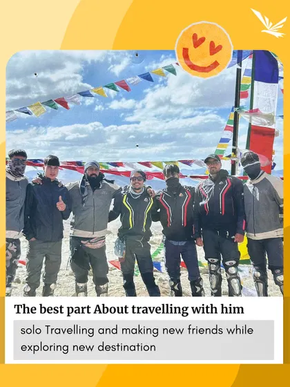 Traveling solo and making new friends while exploring new destinations is one of the best feelings. This group of bikers in Ladakh is a perfect example.