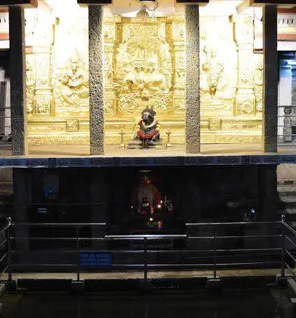 The Kadu Malleshwara Temple in Bengaluru is a 17th-century temple dedicated to Lord Shiva. The name 'Kadu' refers to the forest that once surrounded this ancient and peaceful place of worship.