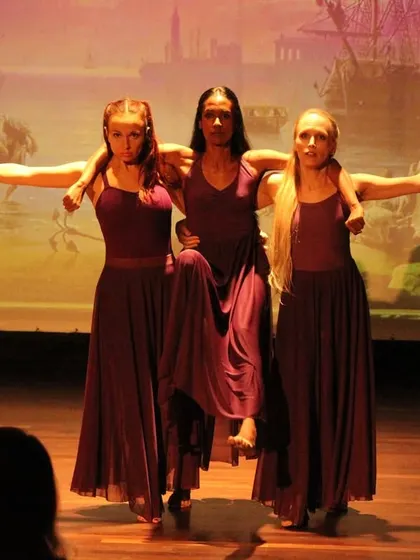 The tragic story of "Dido and Aeneas" was enhanced by our collaboration with live musicians and a digital backdrop, creating a rich, multi-layered performance of this baroque opera.