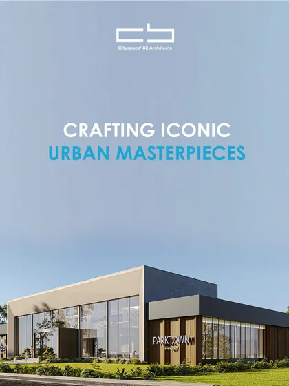 This image showcases the Parktown commercial center, where geometry and transparency converge to redefine the urban skyline. The design embraces open sightlines and refined materials, setting a new standard for modern city living.