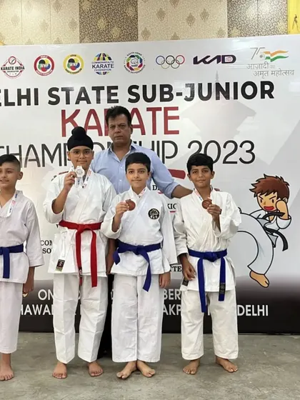 A group of proud medal winners from our dojo. Competing teaches students valuable lessons in focus, resilience, and how to handle both victory and defeat with grace.