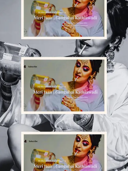 The promotional art for the 'Meri Jaan' cover from the EP. The image captures the raw, defiant spirit of the original character, which we channeled into our techno-infused version.