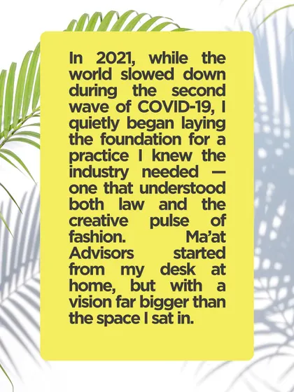 A look back at how my firm started in 2021. It began with a vision to create a practice that understood both the language of law and the pulse of fashion.
