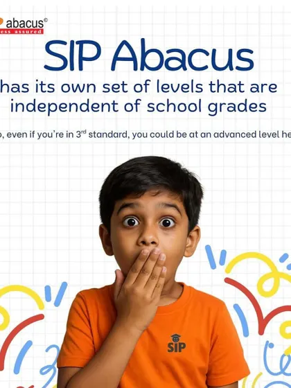 Did you know that our levels are independent of school grades? A child in 3rd standard could be at an advanced level here, moving at their own pace.