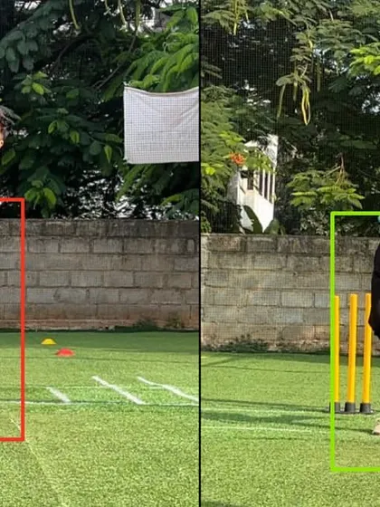 This leg spinner was finishing in the danger area due to a collapsed body. We corrected his front leg collapse and improved his finish line to be safer and more effective.