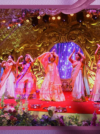 A beautiful group performance by the ladies of the family. We choreograph routines that are elegant and accessible, ensuring everyone can participate and shine on stage.