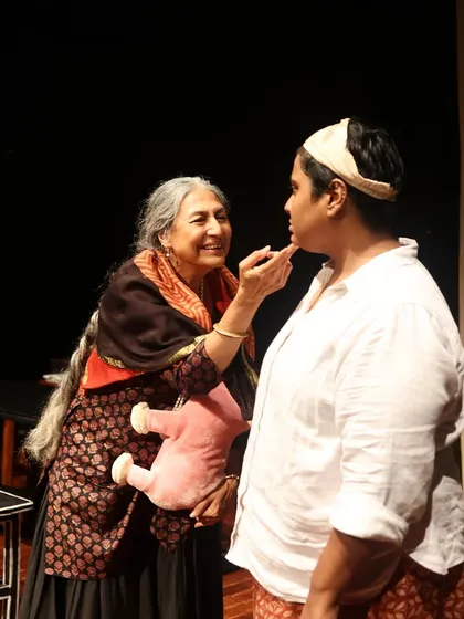 A still from a rehearsal of "The House of Bernarda Alba."