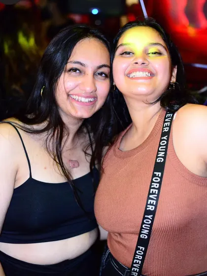 All smiles from the crowd. A happy dance floor is a sign of a great party.