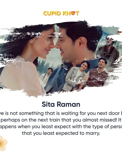 "Sita Ramam" is a beautiful story that reminds us love can happen when and where you least expect it.