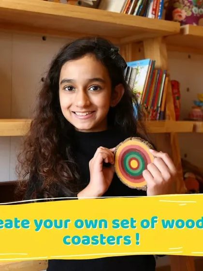 Creating a set of hand-painted wooden coasters. This activity teaches precision and design, resulting in a beautiful and functional piece of art.