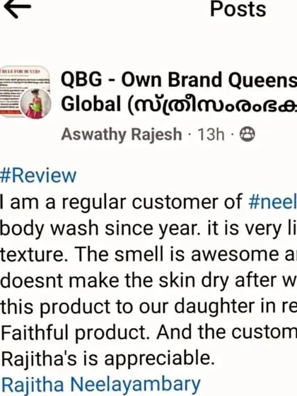 Another post sharing the wonderful review for our Goat Milk Body Wash. This customer calls it a "faithful product" and appreciates our customer service.