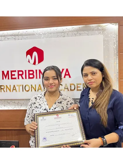 This certificate is the culmination of her hard work and the start of an exciting new chapter.