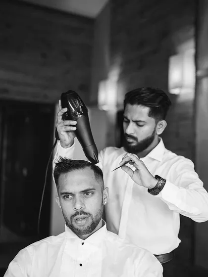 Getting my broski Robin Singh looking dapper on his wedding day. It's special to be part of such big moments for my clients and friends.