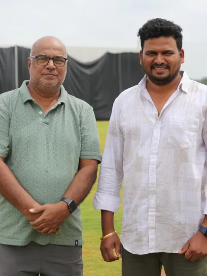 Two of our senior members overseeing the proceedings of the RSCA Dasara Cup.