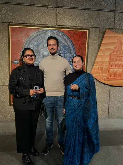 The Upscale Architects team at an art gallery event. We constantly seek inspiration from the world of art to bring fresh and creative ideas to our architectural and interior design projects.