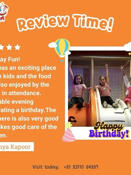 Manya Kapoor's review mentions that both kids and adults enjoyed the food and that the staff takes good care of the children.