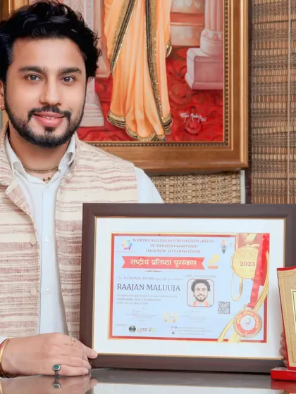 My Rashtriya Pratishtha Puraskar (National Prestige Award) from 2023. Every honor is a responsibility to do better.