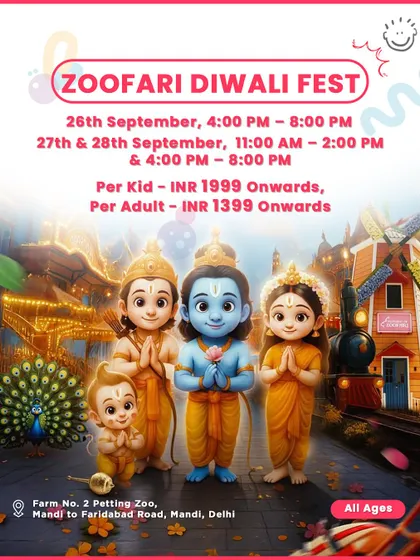 Here is another look at the Zoofari Diwali Fest, an event for all ages. I ensure you have all the information on dates, timings, and ticket prices to plan your visit easily.