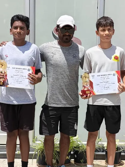 The winner and finalist of the CS3 U-14 event, with our player Svar taking the runner up position after a hard fought match.